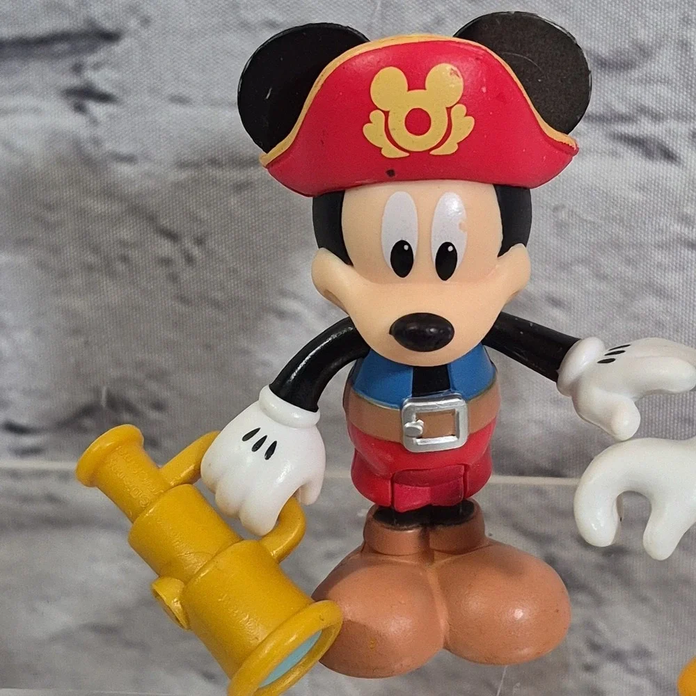 Disney Junior Mickey Mouse Funhouse Treasure Adventure Pirate Ship Figures Lot